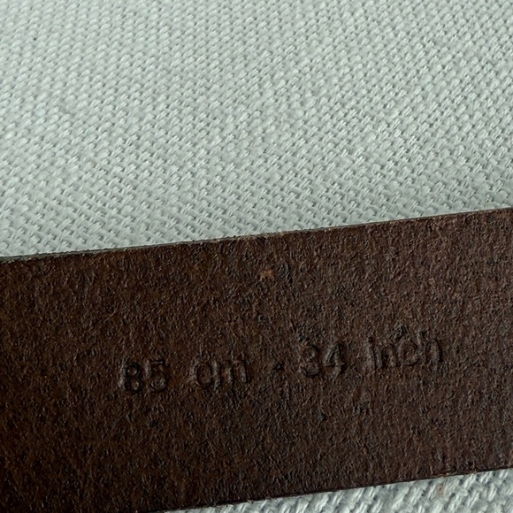 Dolce & Gabbana Brown Leather Belt with Silver Buckle - Picture 5 of 9